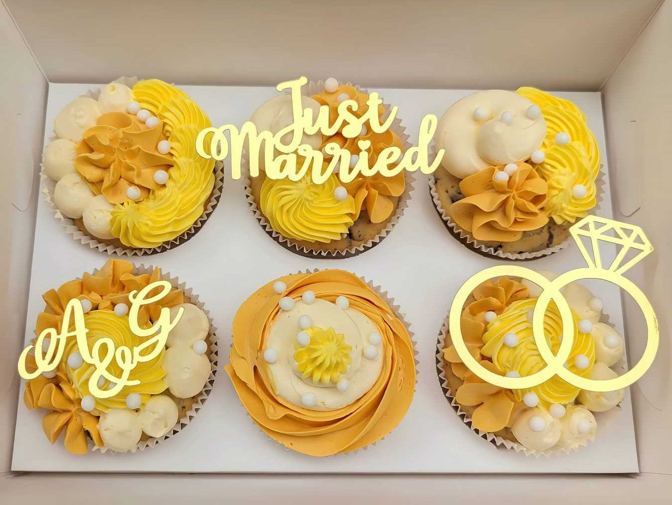 Just Married Cupcake Topper – Versüßen Sie Ihren großen Tag