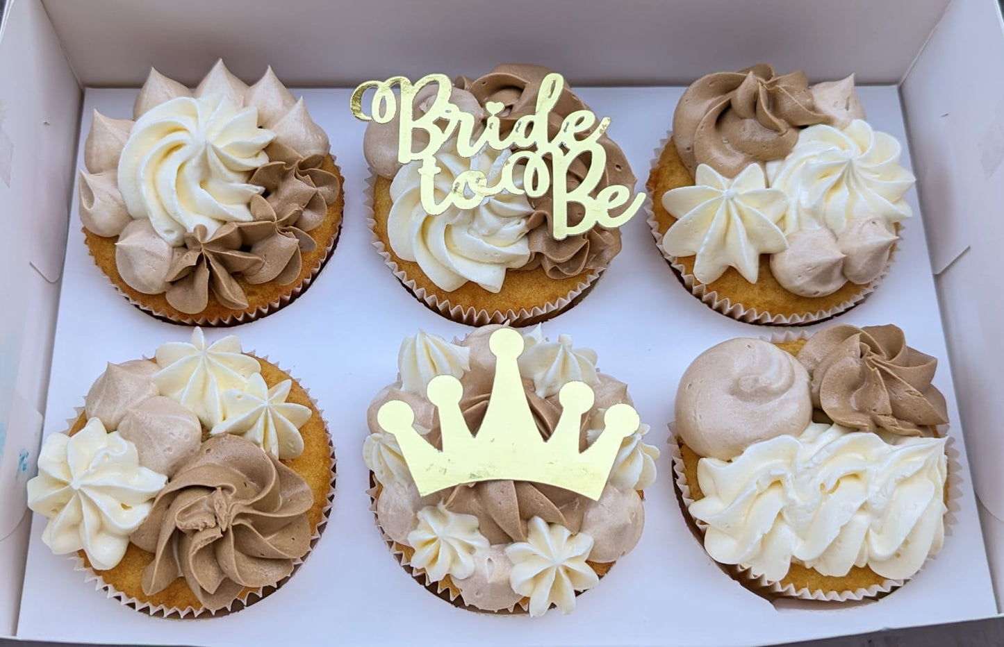 Bride-to-be Cupcake Topper mit Prinzessinnen Touch für deine Bachelorette-Party