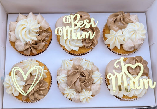 Bezaubernde 'Beste Mama' & 'Ich liebe Mama' Cupcake-Aufleger für eine süße Überraschung zum Muttertag