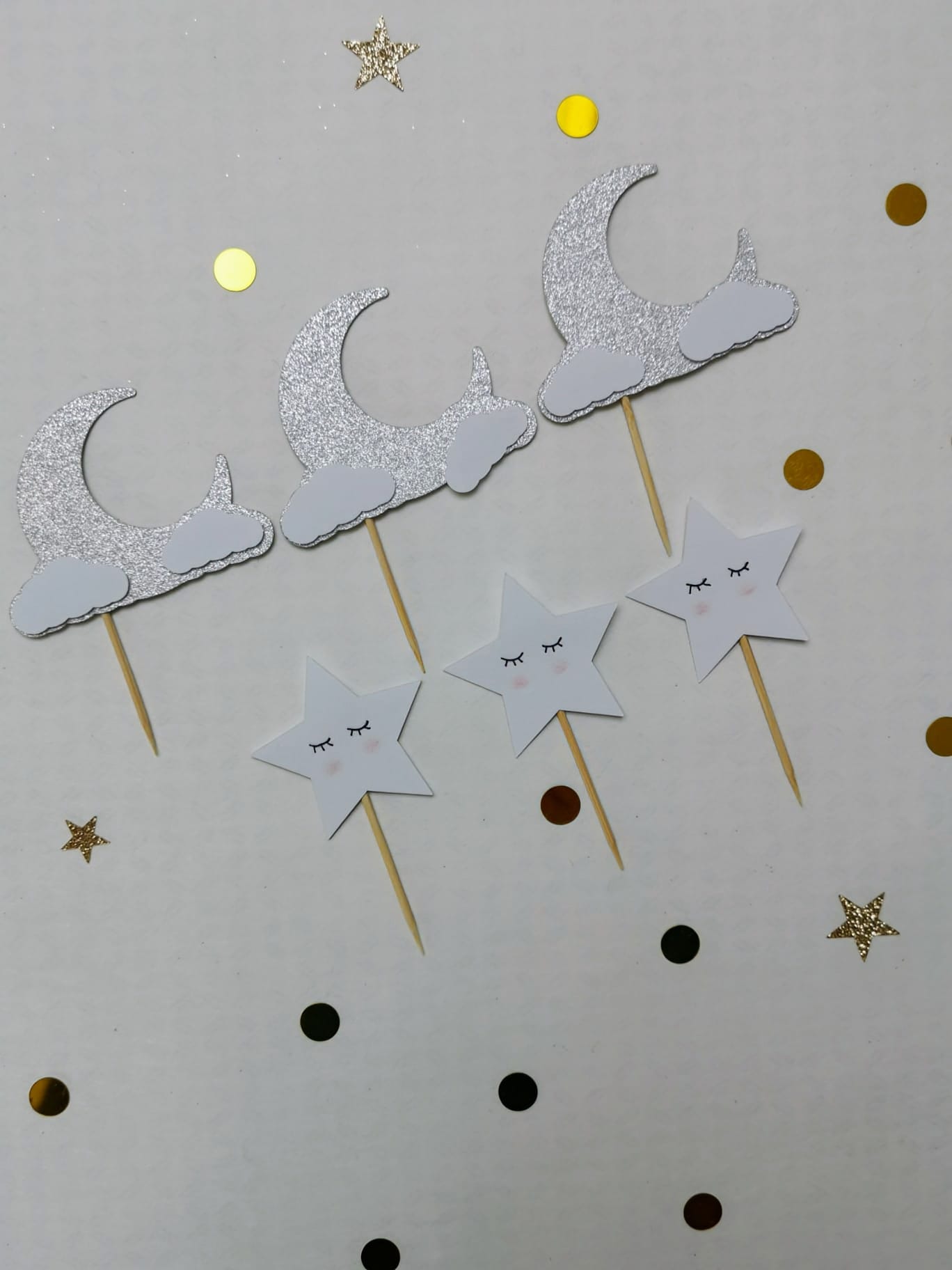 Glitzerndes 'Twinkle Little Star' Cake Topper - Set Decozee