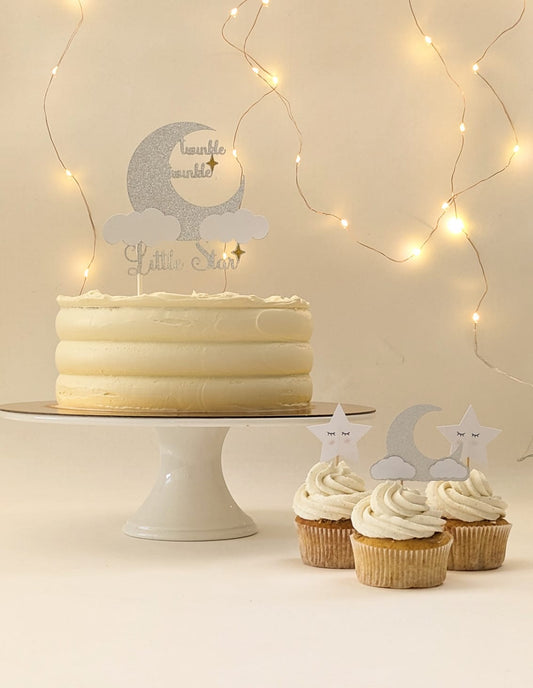 Glitzerndes 'Twinkle Little Star' Cake Topper - Set Decozee