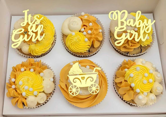 It's a Girl Cupcake Topper – Süße Verschönerung für Ihre Babyparty