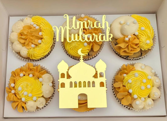 Umrah Mubarak Cupcake Topper – Feierliche Dekoration für Ihre spirituelle Reise