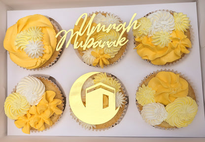 Umrah Mubarak Cupcake-Topper – Stilvolle Dekoration