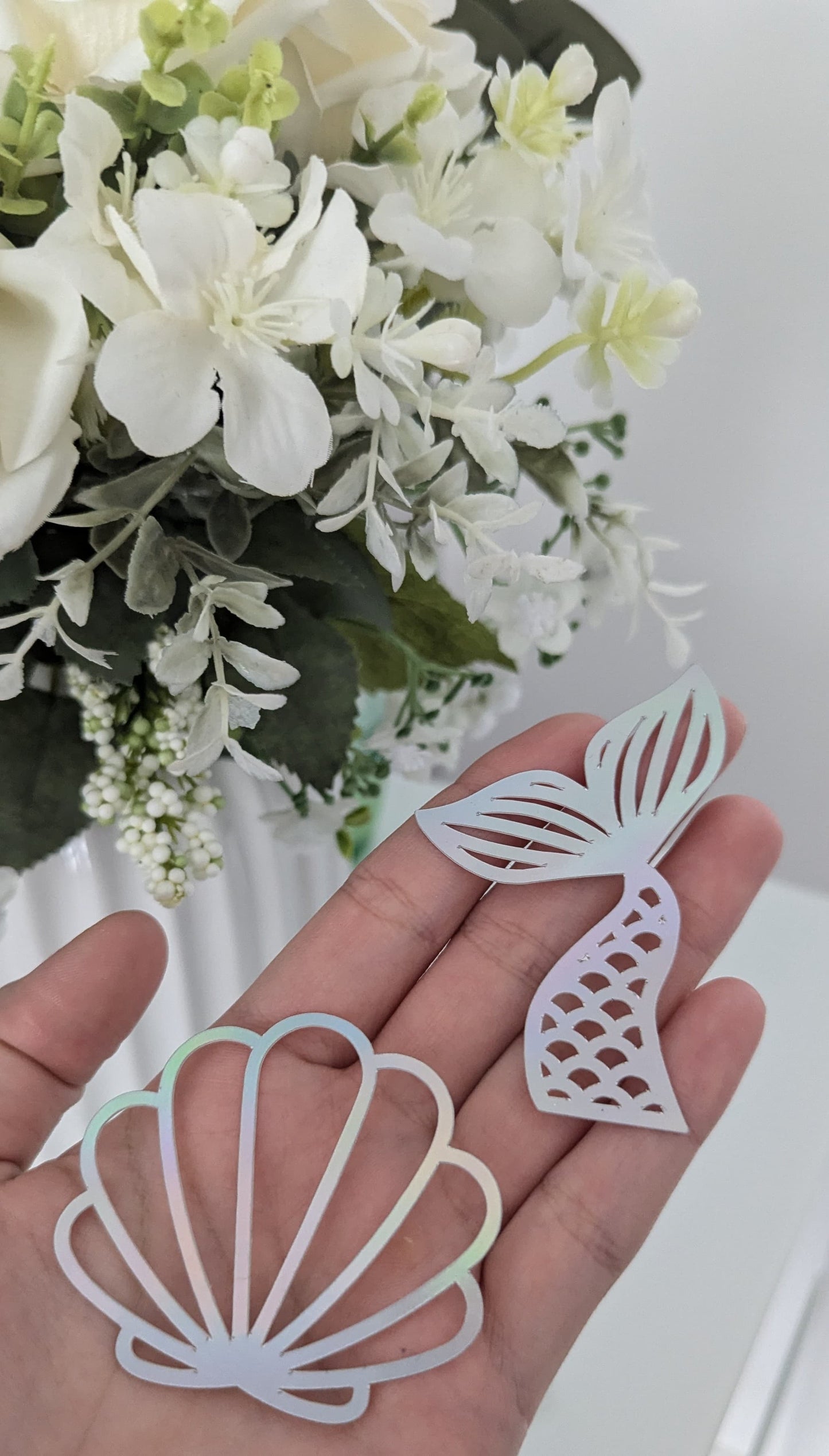 Unterwasser Cupcake-Topper – Muschel & Meerjungfrau für maritime Deko