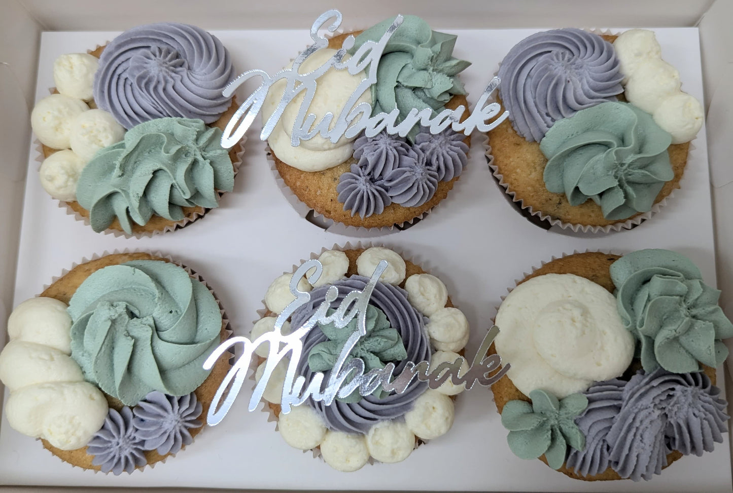 Eid Mubarak Cupcake-Topper – Stilvolle Dekoration