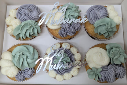 Eid Mubarak Cupcake-Topper – Stilvolle Dekoration