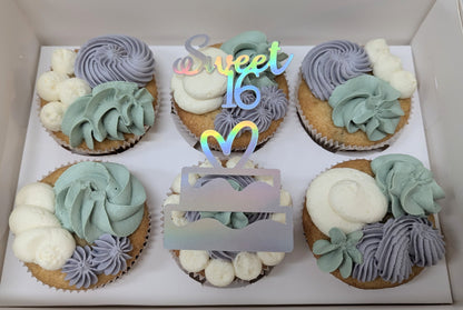 Sweet 16 Cupcake-Topper – Perfekte Deko für den 16. Geburtstag