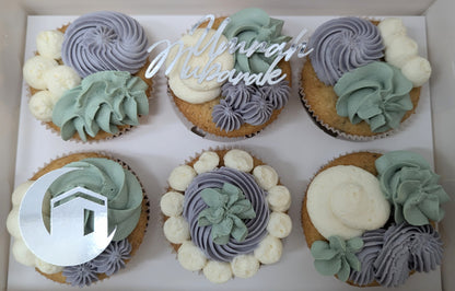 Umrah Mubarak Cupcake-Topper – Stilvolle Dekoration